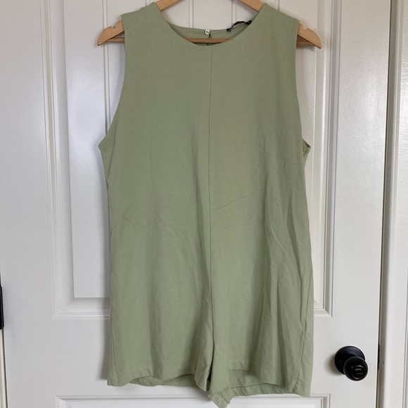 Zara Pants - Zara Light Green Sleeveless Romper